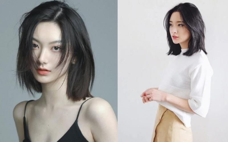 Tóc layer nữ ngắn mái bay phong cách Hàn Quốc mang đến nét tự nhiên