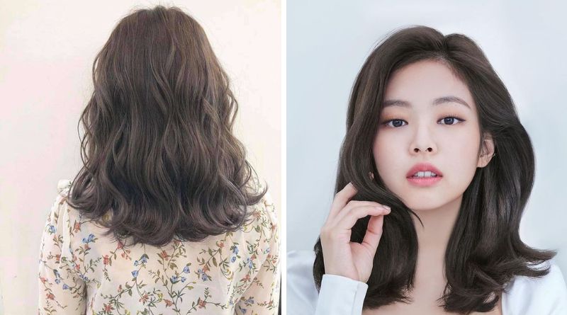 Kiểu tóc layer uốn sóng lơi ngắn phong cách Hàn Quốc